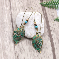 Hollow Leaf Earrings - Leaf Drop Earrings
