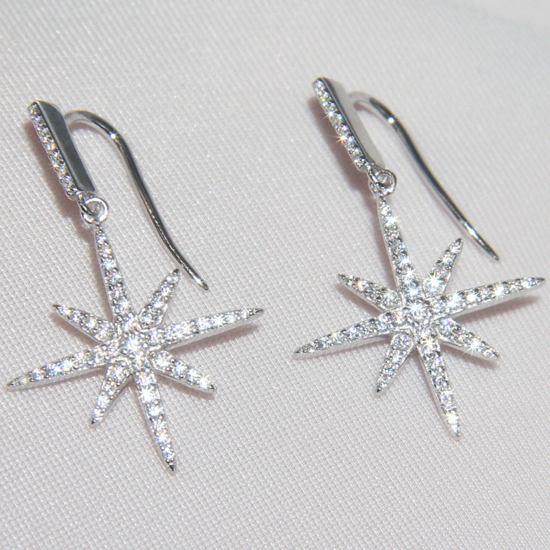 Star Hexagram Drop Earrings