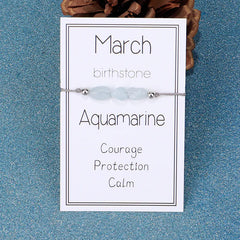 Birthstone Bracelet Amorphous Stone with Loose Stones