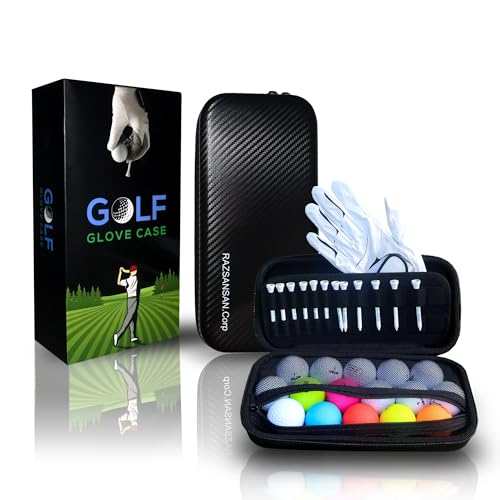 Golf Organizer Case for Balls, Tees & Glove