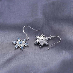 White Diamond Star Earrings