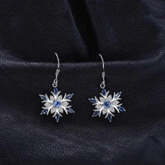 White Diamond Star Earrings