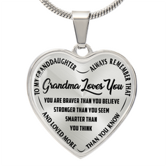 Grandma Loves You - Heart Necklace (resync)