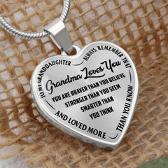 Grandma Loves You - Heart Necklace (resync)