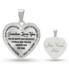 Grandma Loves You - Heart Necklace (resync)