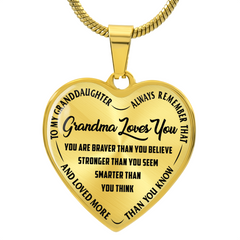 Grandma Loves You - Heart Necklace (resync)