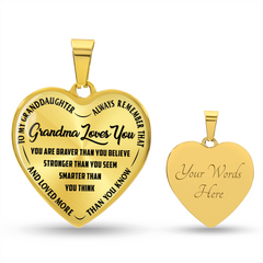 Grandma Loves You - Heart Necklace (resync)