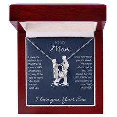 To My Mom From Son - Forever Love Necklace