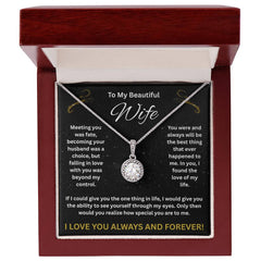 To My Beautiful Wife - Eternal Hope Necklace