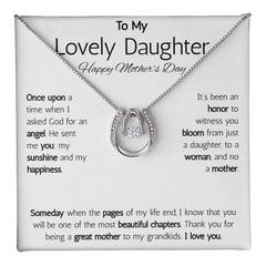 Mother's Day Daughter Gift- Horse Shoe Necklace