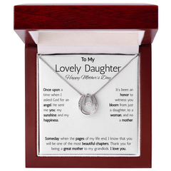 Mother's Day Daughter Gift- Horse Shoe Necklace