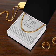 Boyfriend Gift - Promise Cuban Chain Necklace