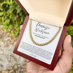 Cuban Chain Promise Necklace for Boyfriend – You Mean Everything
