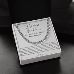 Boyfriend Gift - Promise Cuban Chain Necklace