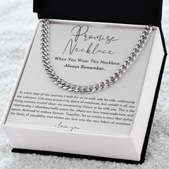 Boyfriend Gift - Promise Cuban Chain Necklace