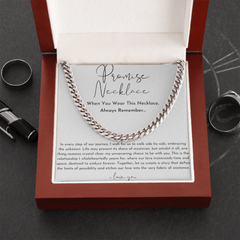 Boyfriend Gift - Promise Cuban Chain Necklace
