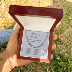 Boyfriend Gift - Promise Cuban Chain Necklace