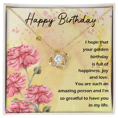 Happy Birthday - Love Knot Necklace