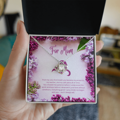 For Mom - From My First Breath - Love Knot Necklace