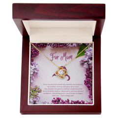 For Mom - From My First Breath - Love Knot Necklace