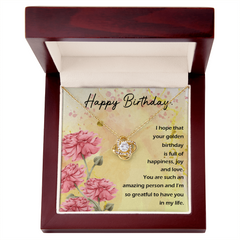 Happy Birthday - Love Knot Necklace