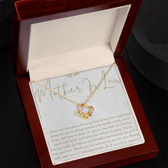 To My Mother In-Law - Love Knot Necklace