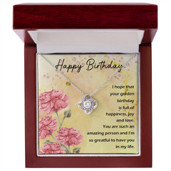 Happy Birthday - Love Knot Necklace