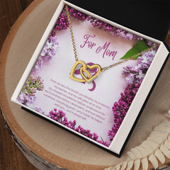 For Mom - From My First Breath - Interlocking Hearts Necklace