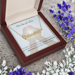 More Than Just Letters - Heart Name Necklace