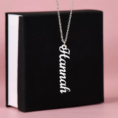 Classic Vertical Name Necklace
