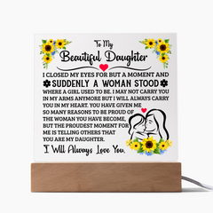 To My Daughter – Acrylic Square