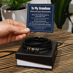 Love You Forever Will Never Lose (To My Grandson) – Bracelet