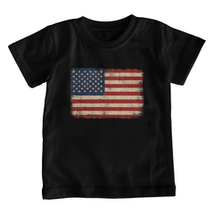 Youth Jersey Distressed American Flag T-Shirt
