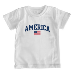 Youth Jersey America with Flag T-Shirt