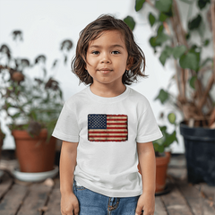 Toddler Jersey Distressed American Flag