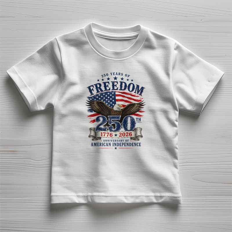 Toddler Jersey 250 Years of Freedom Shirt
