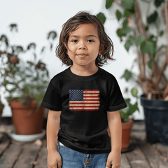Toddler Jersey Distressed American Flag