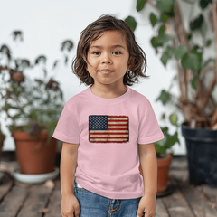 Toddler Jersey Distressed American Flag