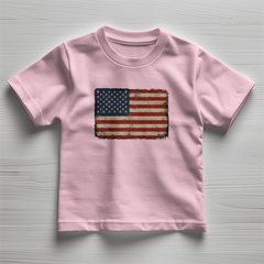 Toddler Jersey Distressed American Flag