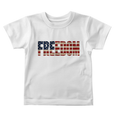 Baby Jersey Freedom Flag T-Shirt