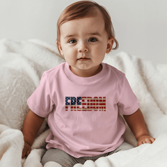 Baby Jersey Freedom Flag T-Shirt