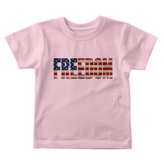 Baby Jersey Freedom Flag T-Shirt