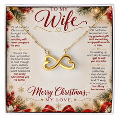 To My Wife - Endless Love Necklace - Merry Christmas My Love