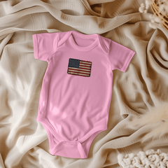 Onesie Distressed American Flag