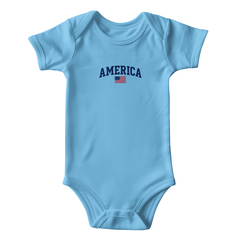 Onesie America with Flag