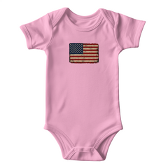 Onesie Distressed American Flag