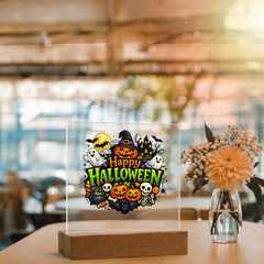 Happy Halloween LED Acrylic Plaque