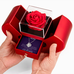 To My Mom - I Love You Forever - Love Knot Necklace