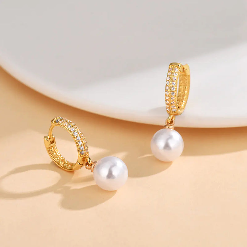 Long Pearl Earrings
