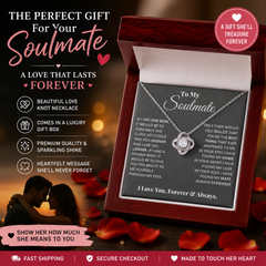 To My Soulmate - Love Knot Necklace